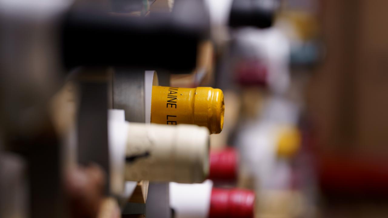 Wine Collection on Wine Rack