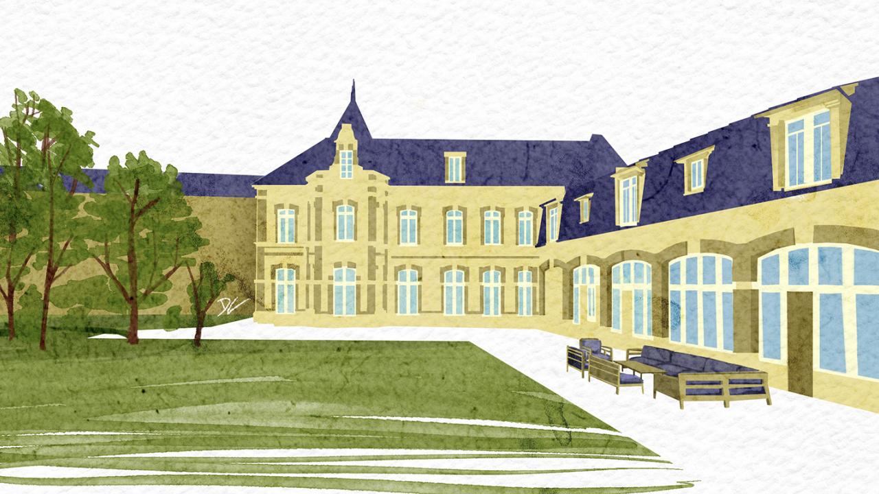 Illustration of Champagne Krug
