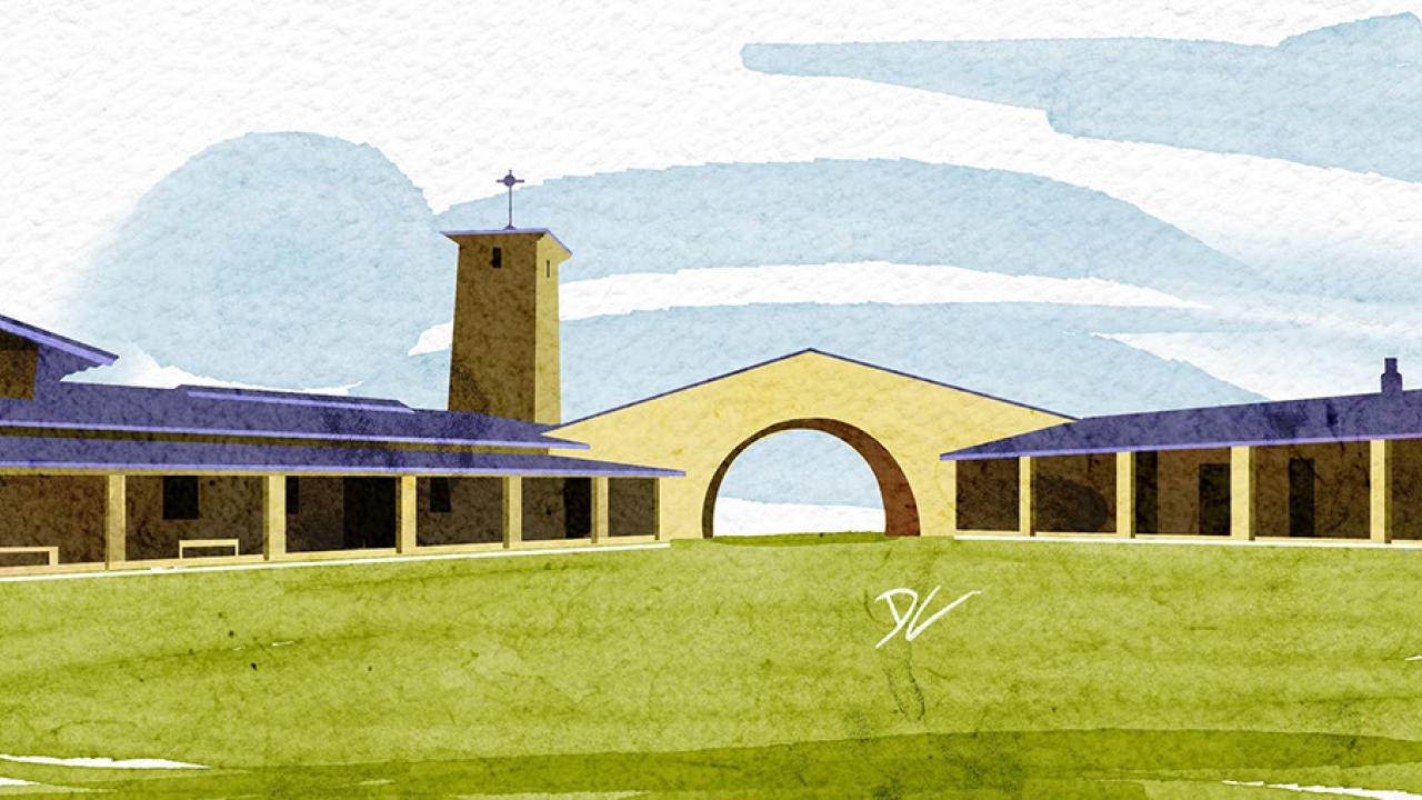 Illustration of Robert Mondavi Vineyard