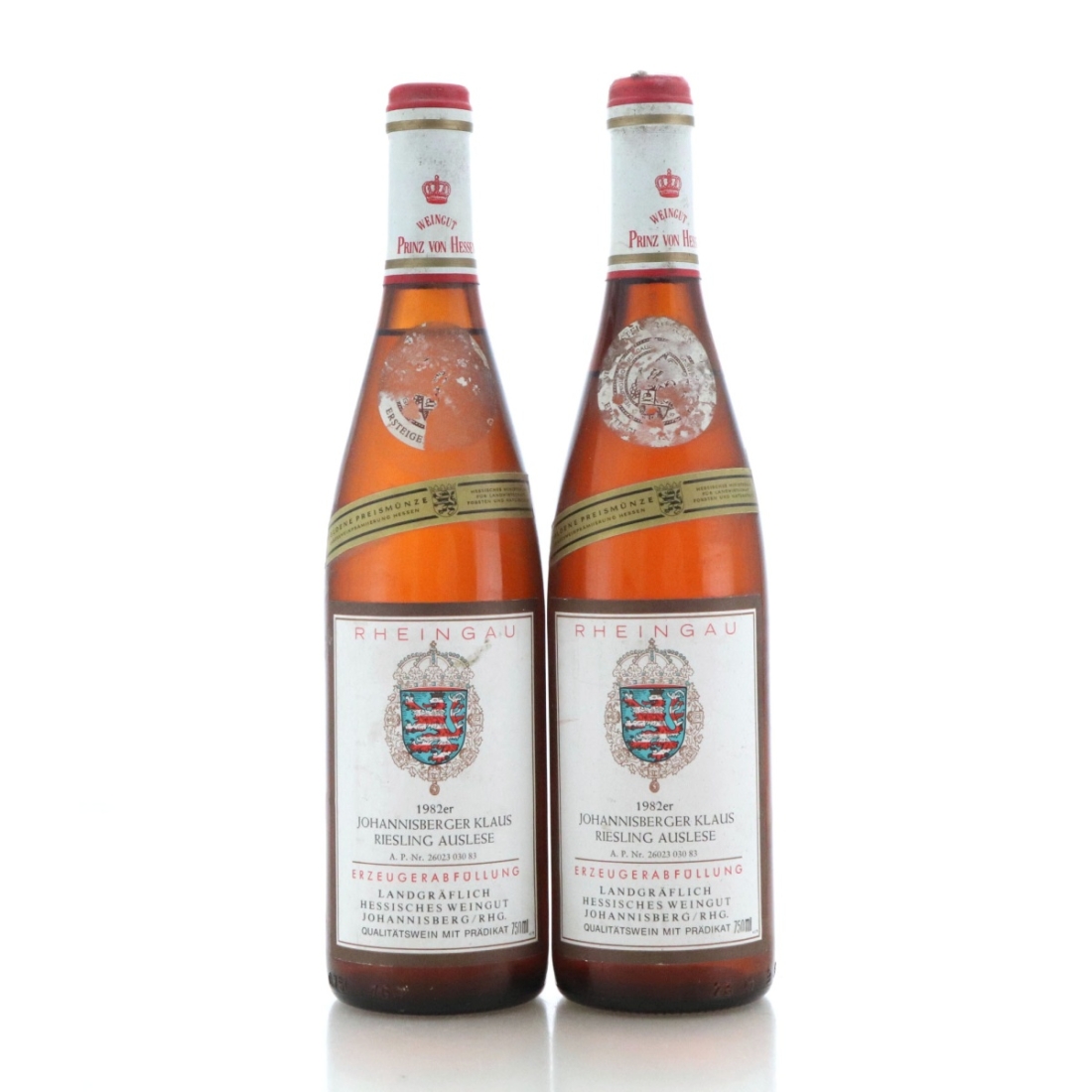 Image for Weingut Prinz Von Hessen Johannisberger Klaus Riesling Auslese 1982 x 2