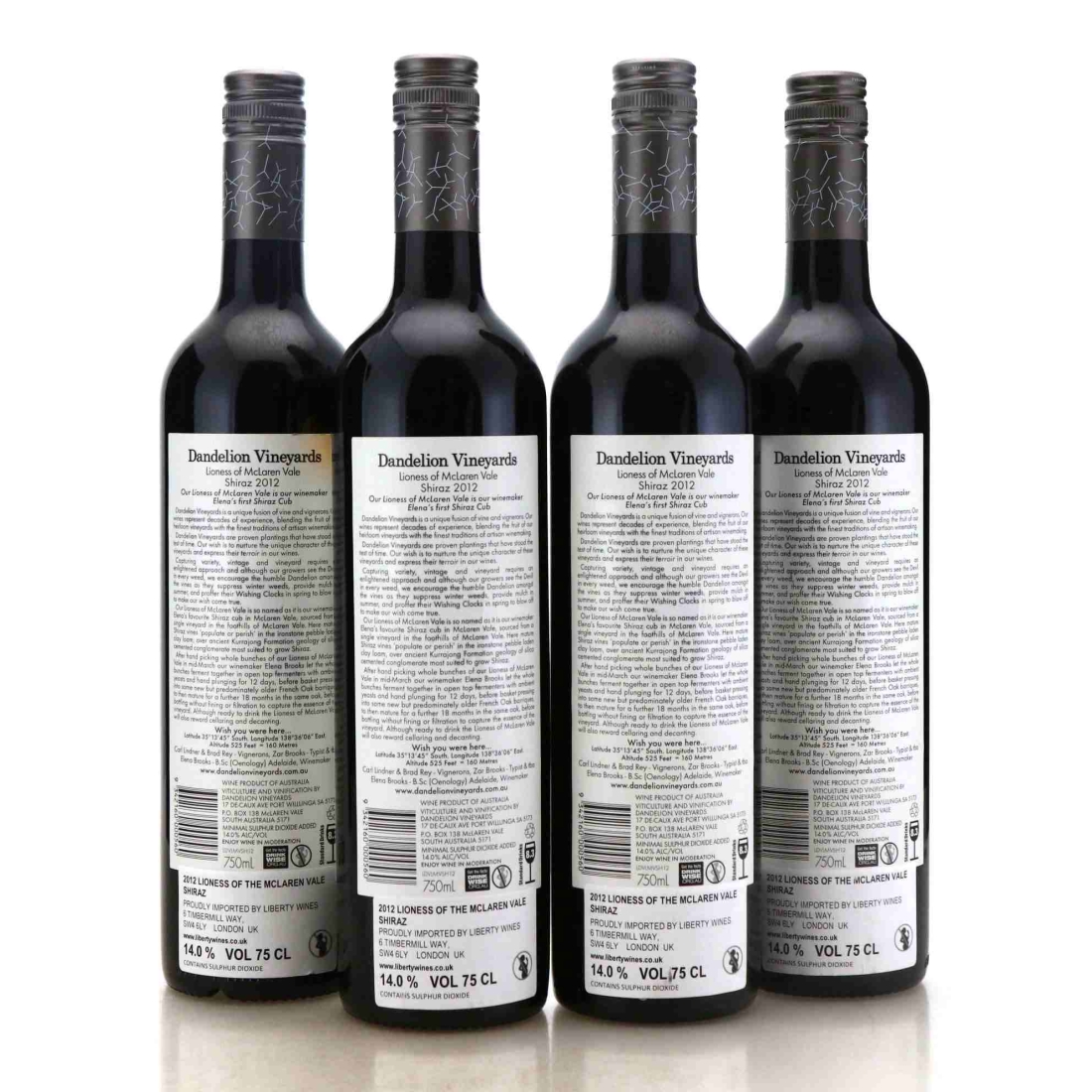 Image for Dandelion Vineyards Lioness Of McLaren Vale Shiraz 2012 x 4