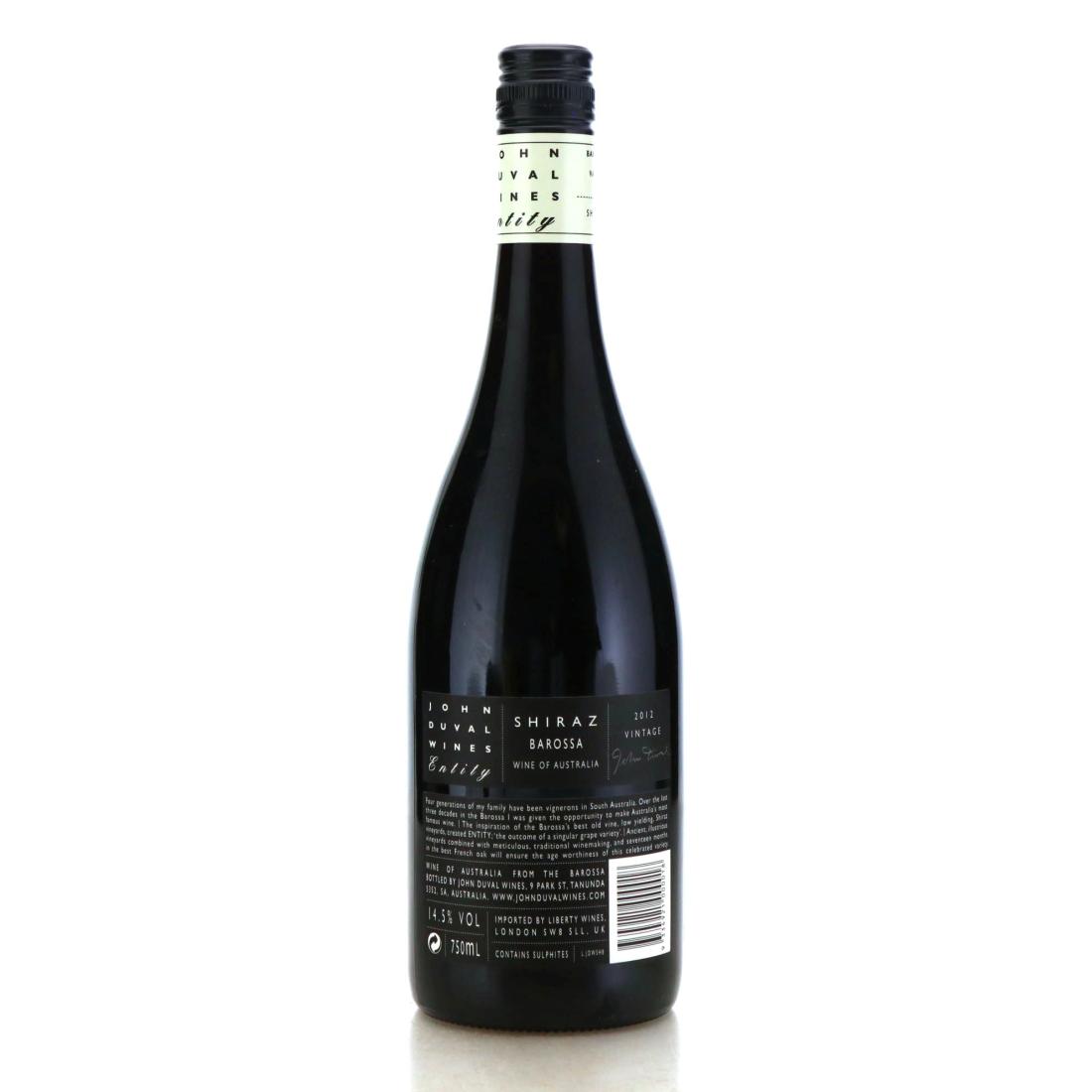 Image for J.Duval Entity Shiraz 2012