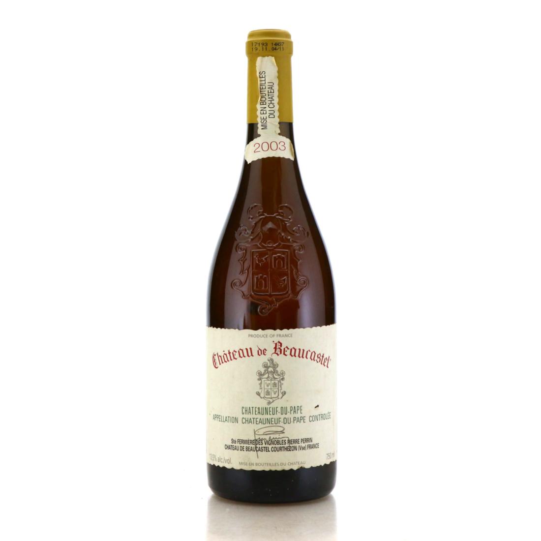 Image for Ch. De Beaucastel 2003 Chateauneuf-Du-Pape Blanc