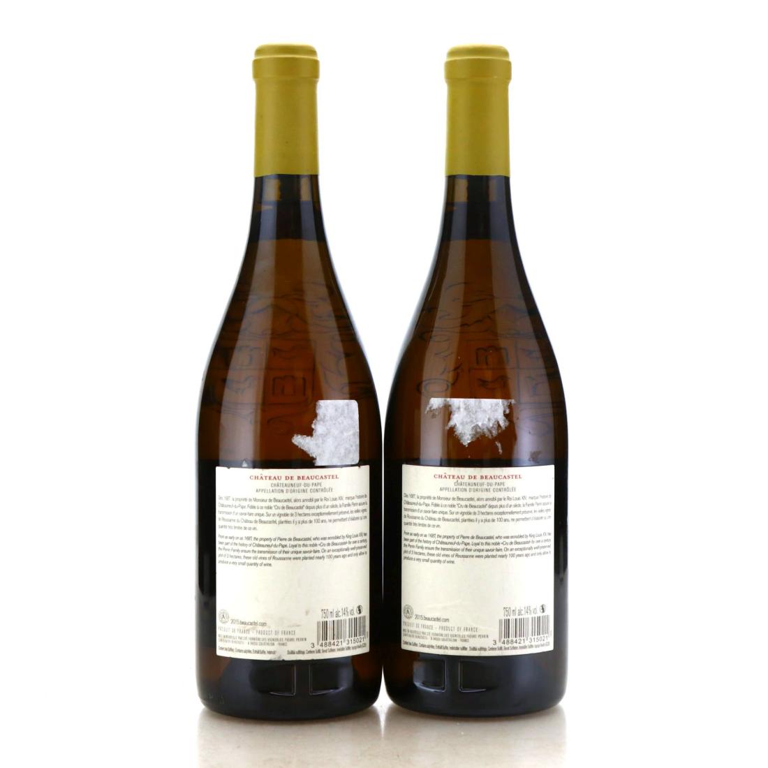 Image for Château de Beaucastel Blanc Vieilles Vignes Roussanne 2015 x 2