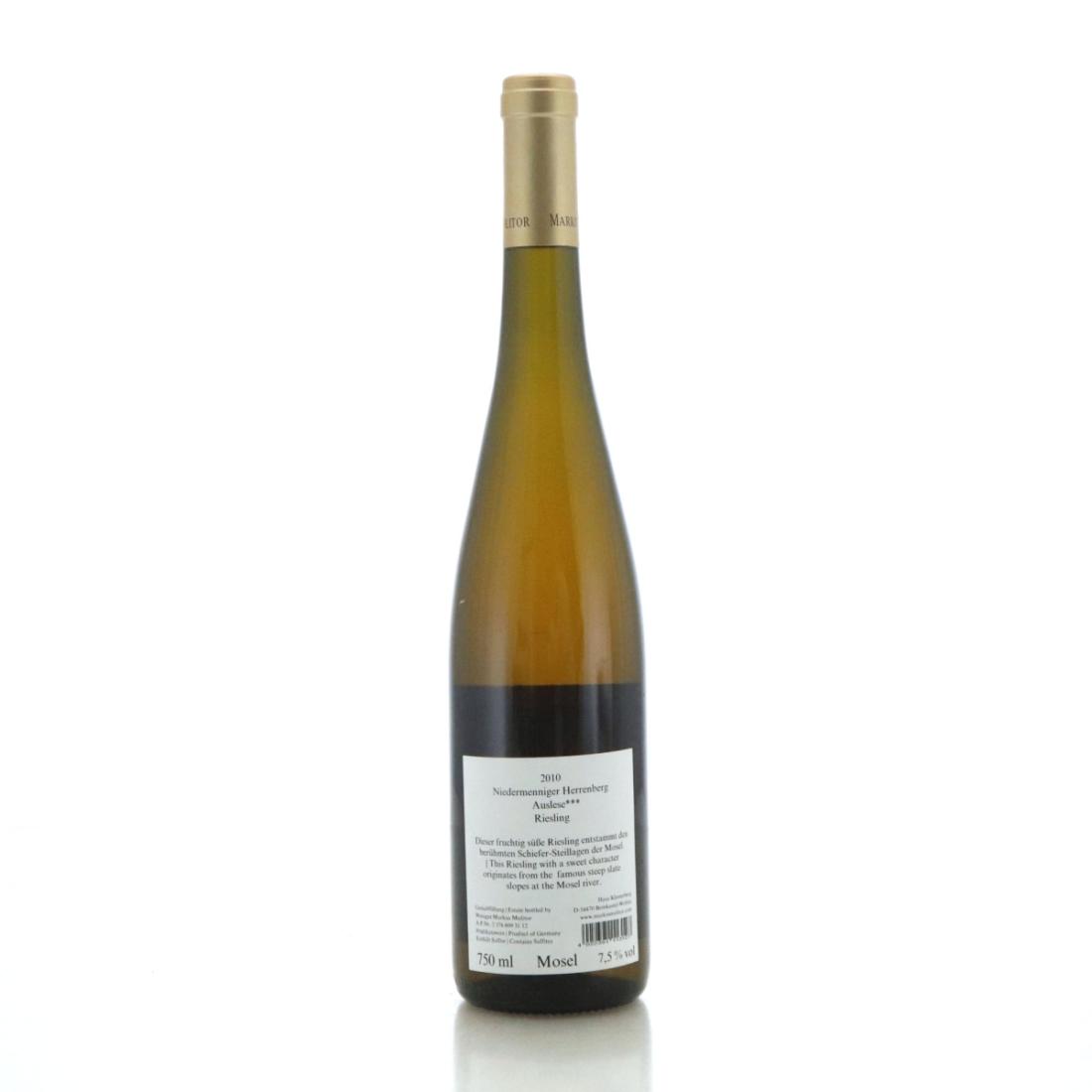 Image for Markus Molitor Niedermenniger Herrenberg Riesling Auslese *** 2010