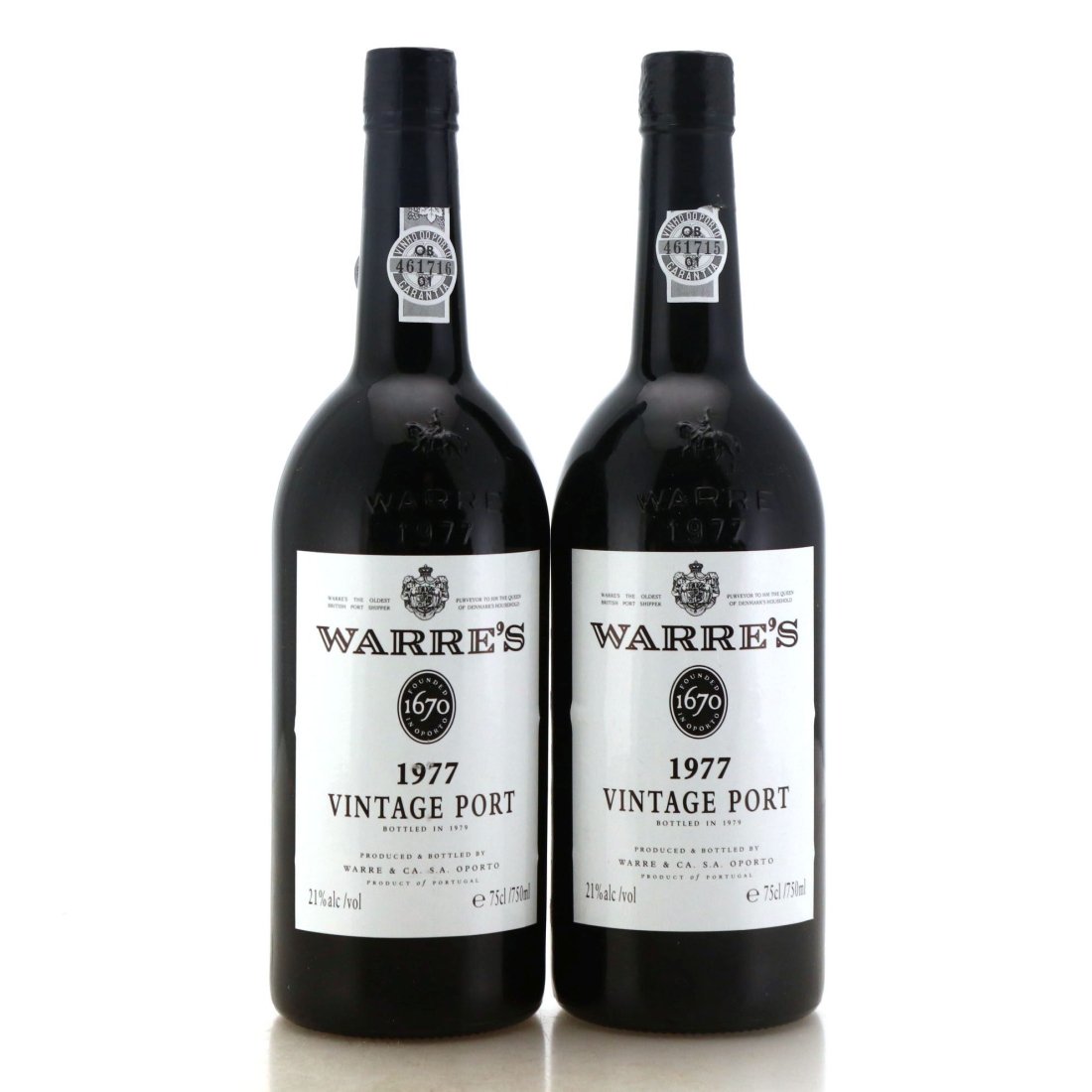 Image for Warre's 1977 Vintage Port x 2