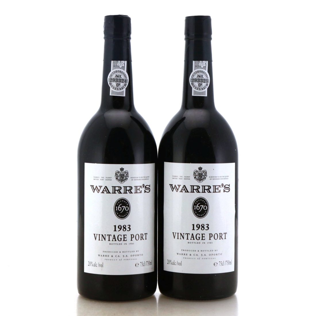 Image for Warre's 1983 Vintage Port x 2