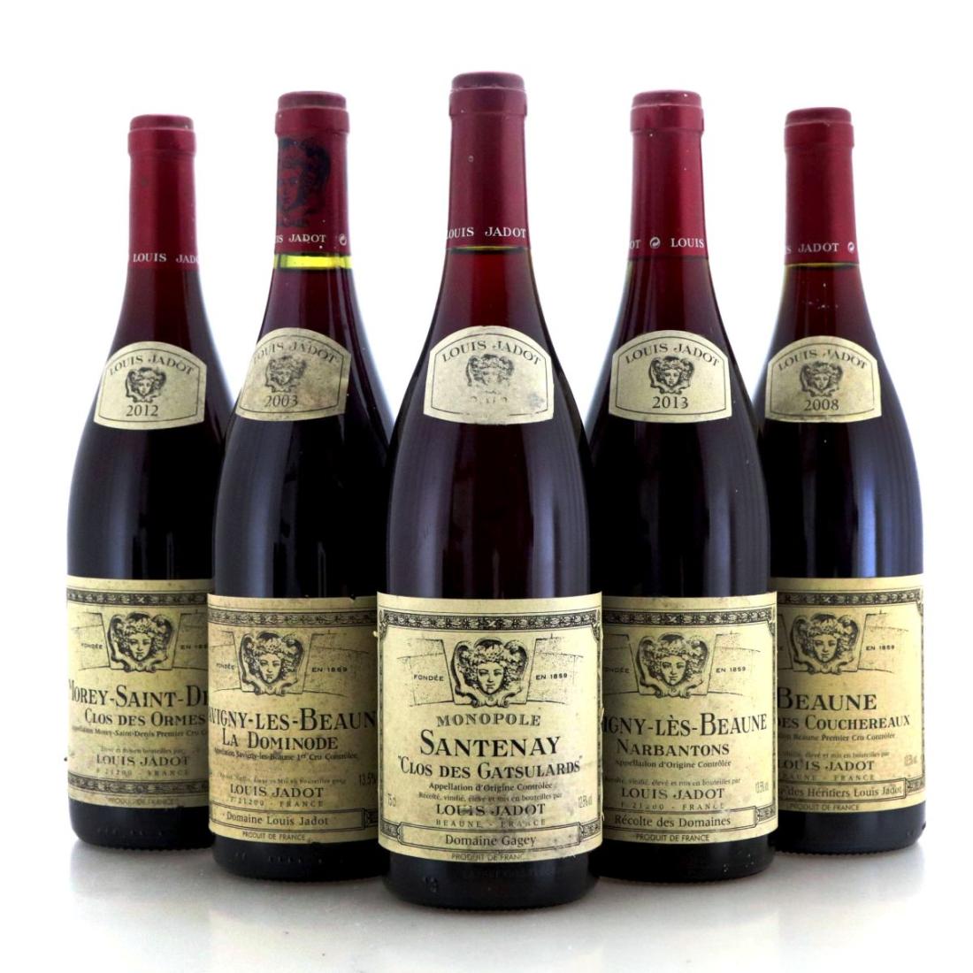 Image for Assorted Louis Jadot Pinot Noir 2000s Burgundy x 5