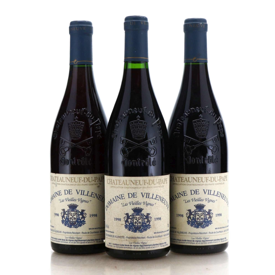 Image for Domaine de Villeneuve Les Vieilles Vignes 1998 x 3