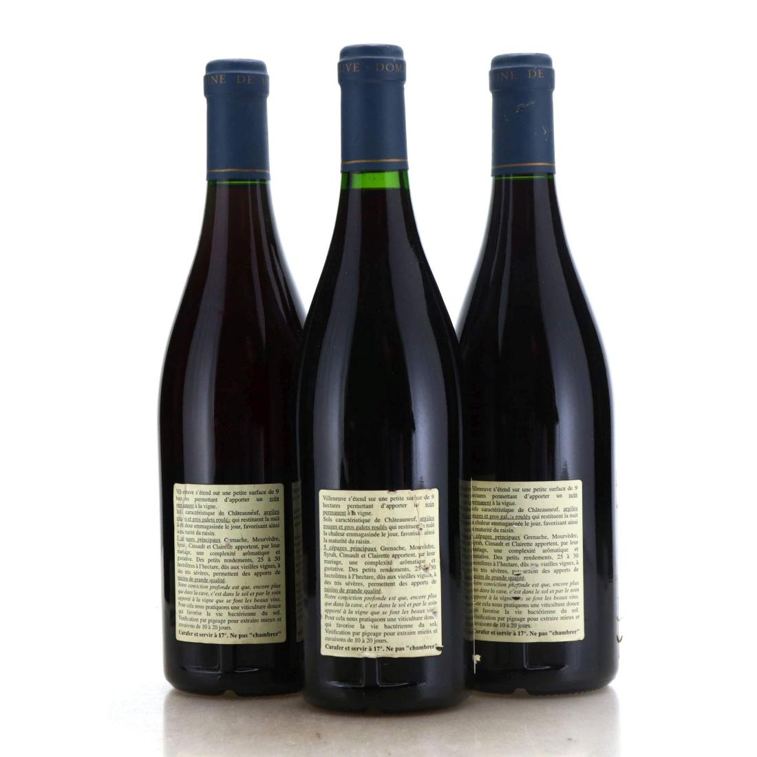 Image for Domaine de Villeneuve Les Vieilles Vignes 1998 x 3