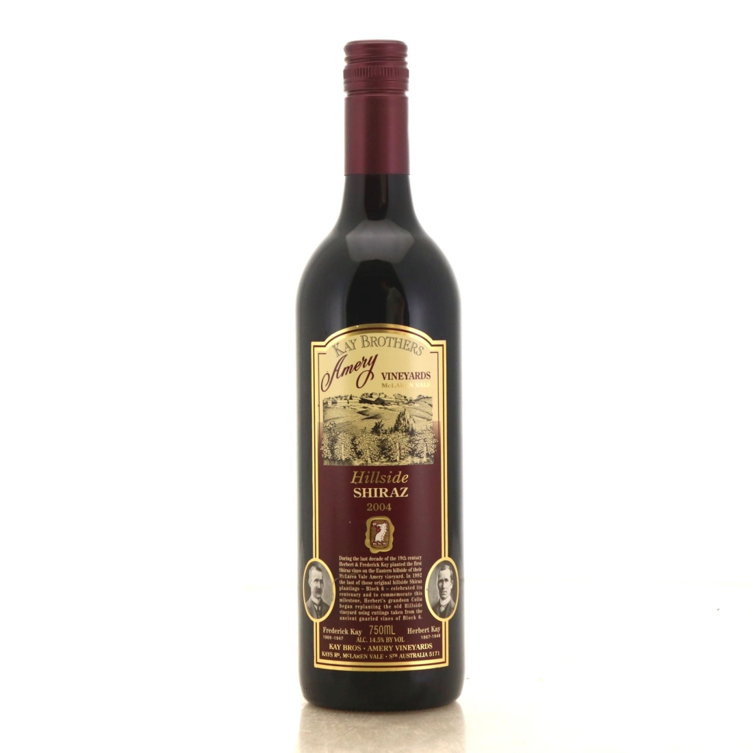Image for Kay Brothers Amery Vineyards Hillside Shiraz 2004