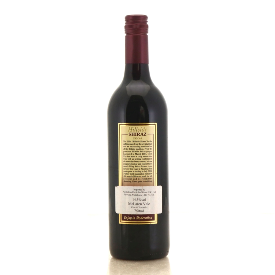 Image for Kay Brothers Amery Vineyards Hillside Shiraz 2004