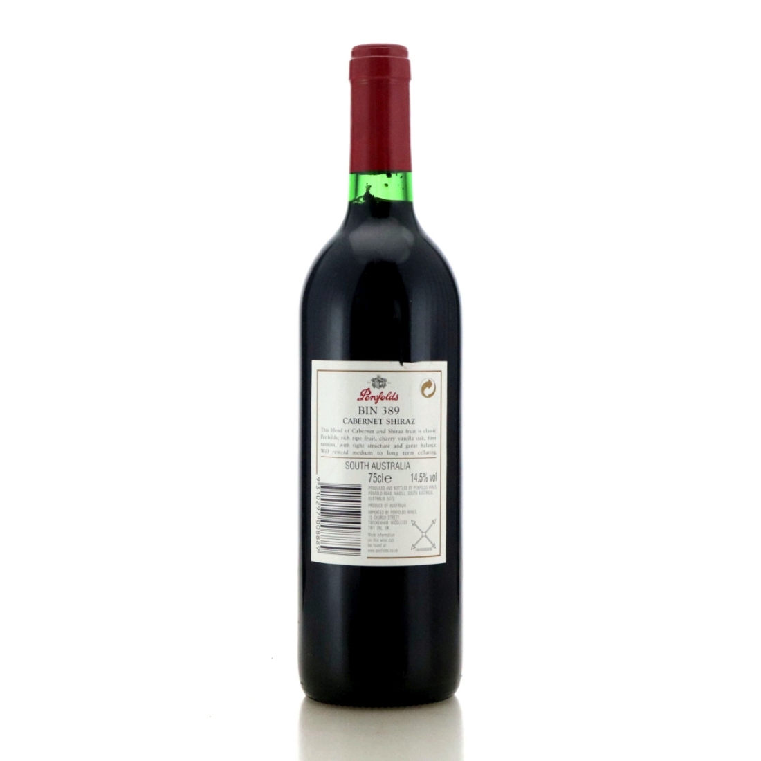 Image for Penfolds Bin 389 Cabernet-Shiraz 1998