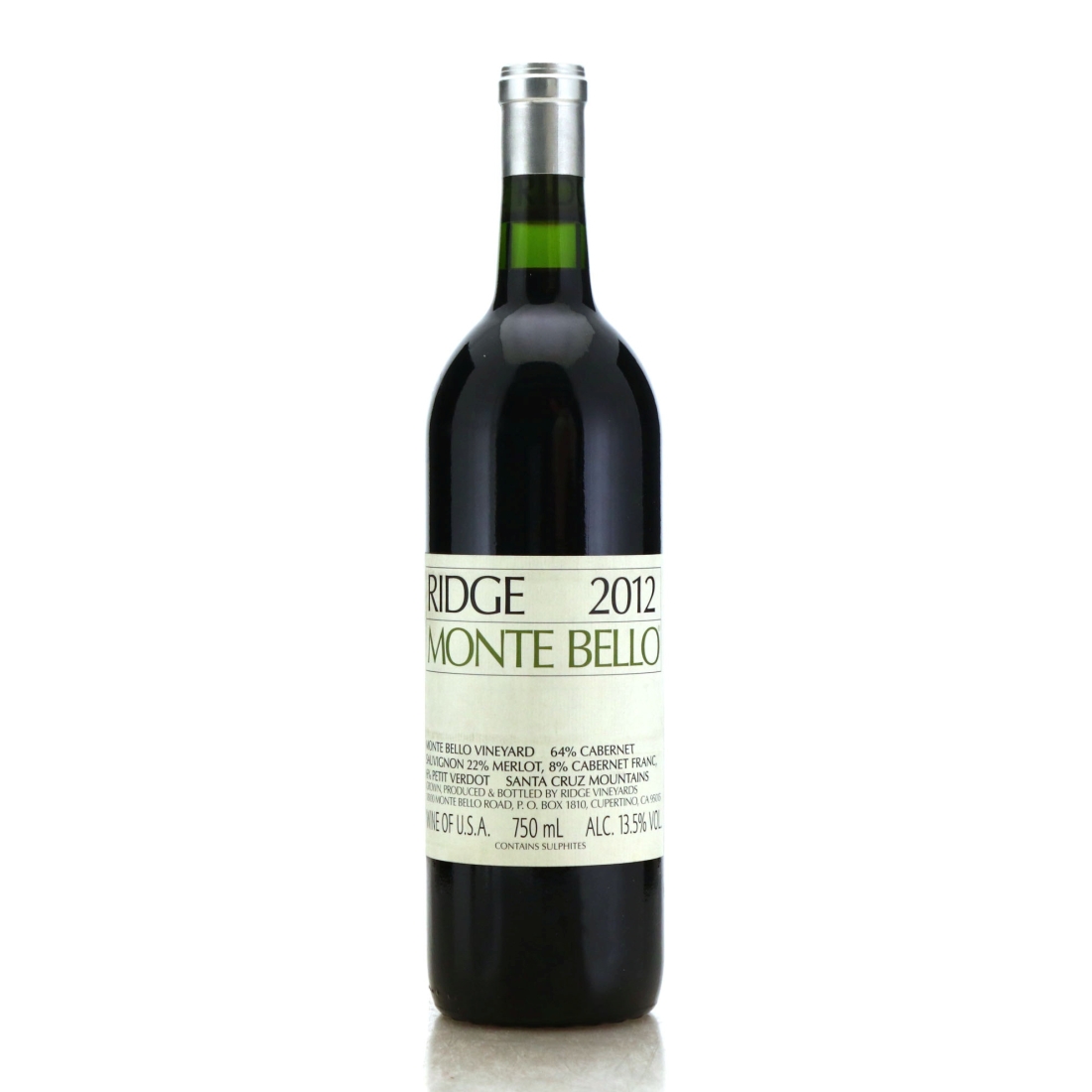 Image for Ridge Monte Bello 2012 Santa Cruz Mountains