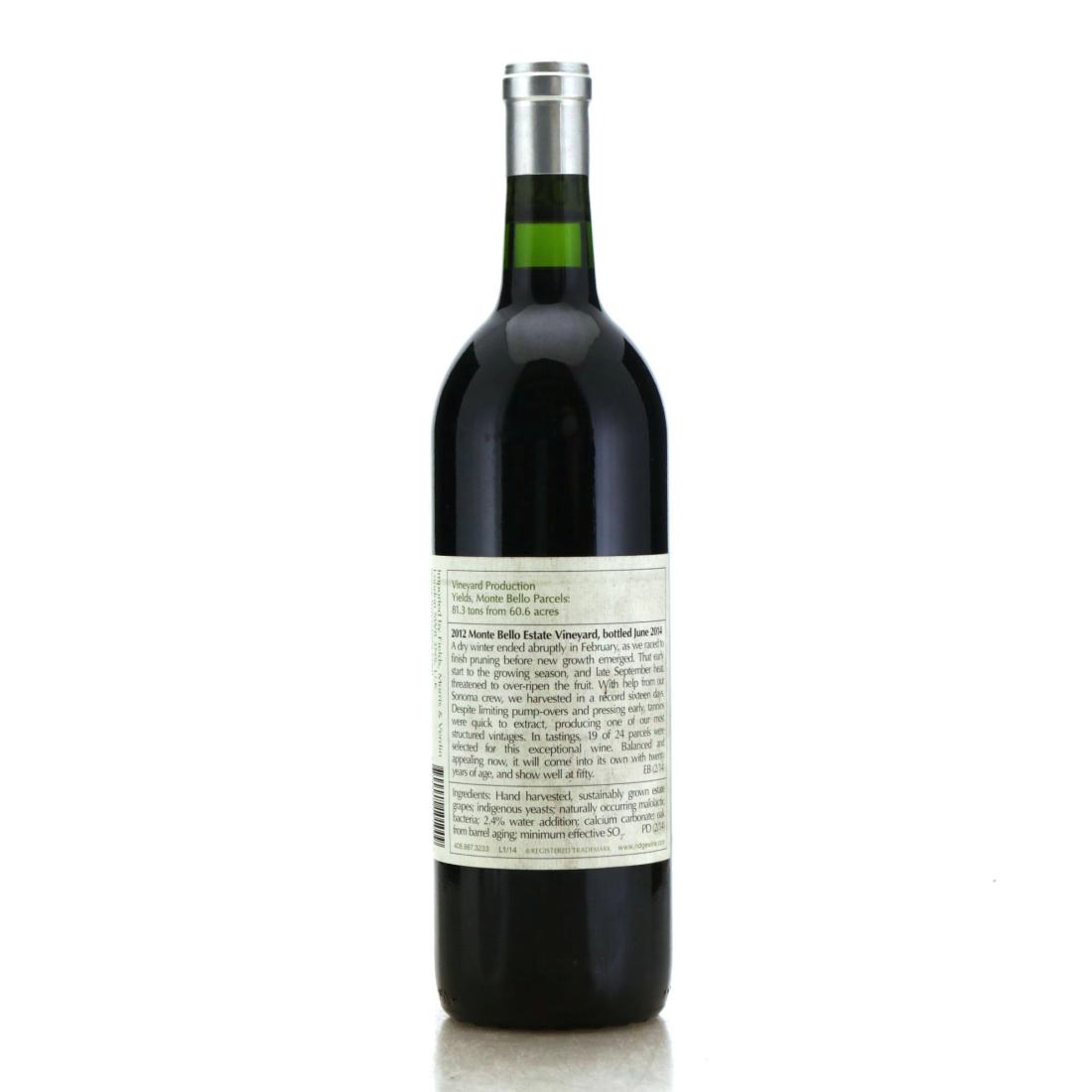 Image for Ridge Monte Bello 2012 Santa Cruz Mountains