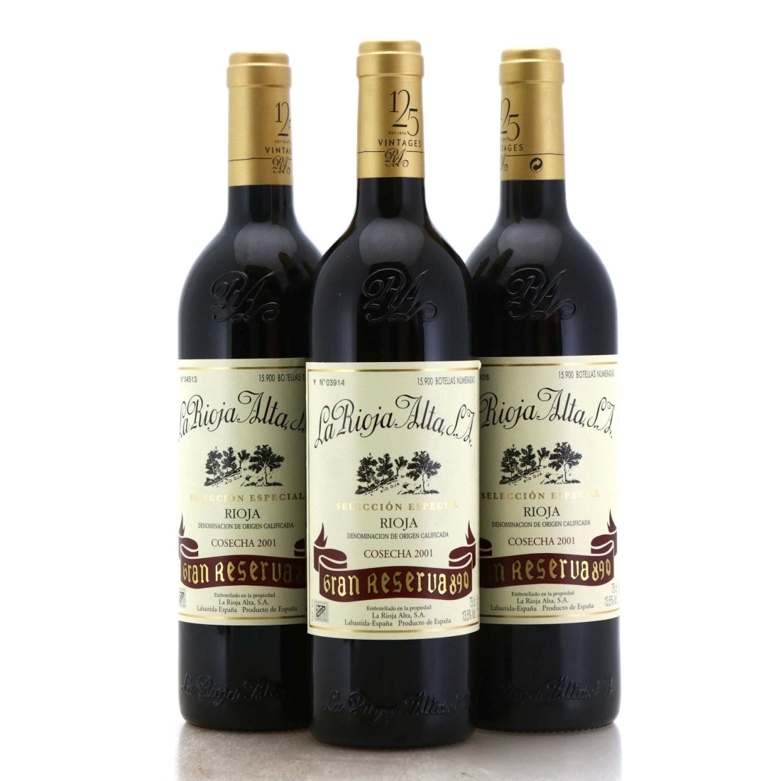 Image for La Rioja Alta "890" 2001 Rioja Gran Reserva