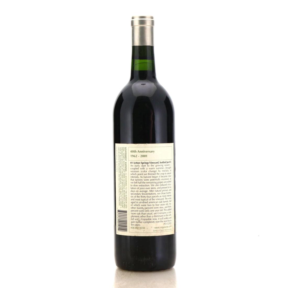 Image for Ridge Lytton Springs 2001 Dry Creek Valley