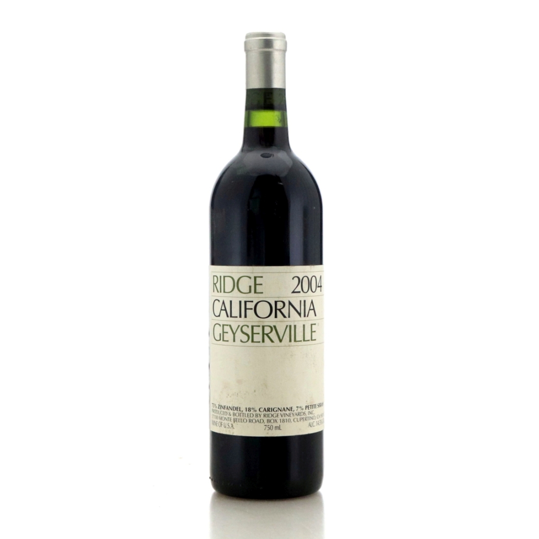 Image for Ridge Geyserville 2004
