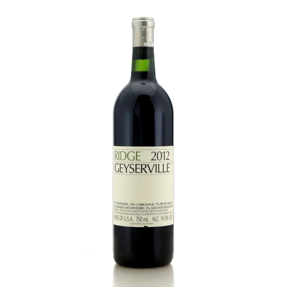 Image for Ridge Geyserville 2012