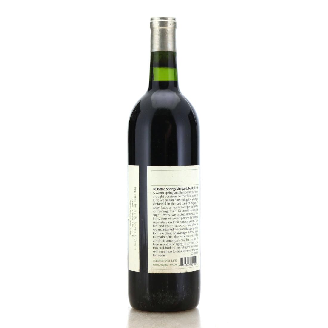 Image for Ridge Lytton Springs 2008