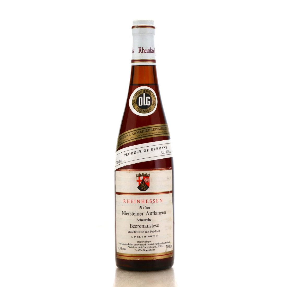 Image for Staatsweingut Niersteiner Auflangen Scheurebe Beerenauslese 1976
