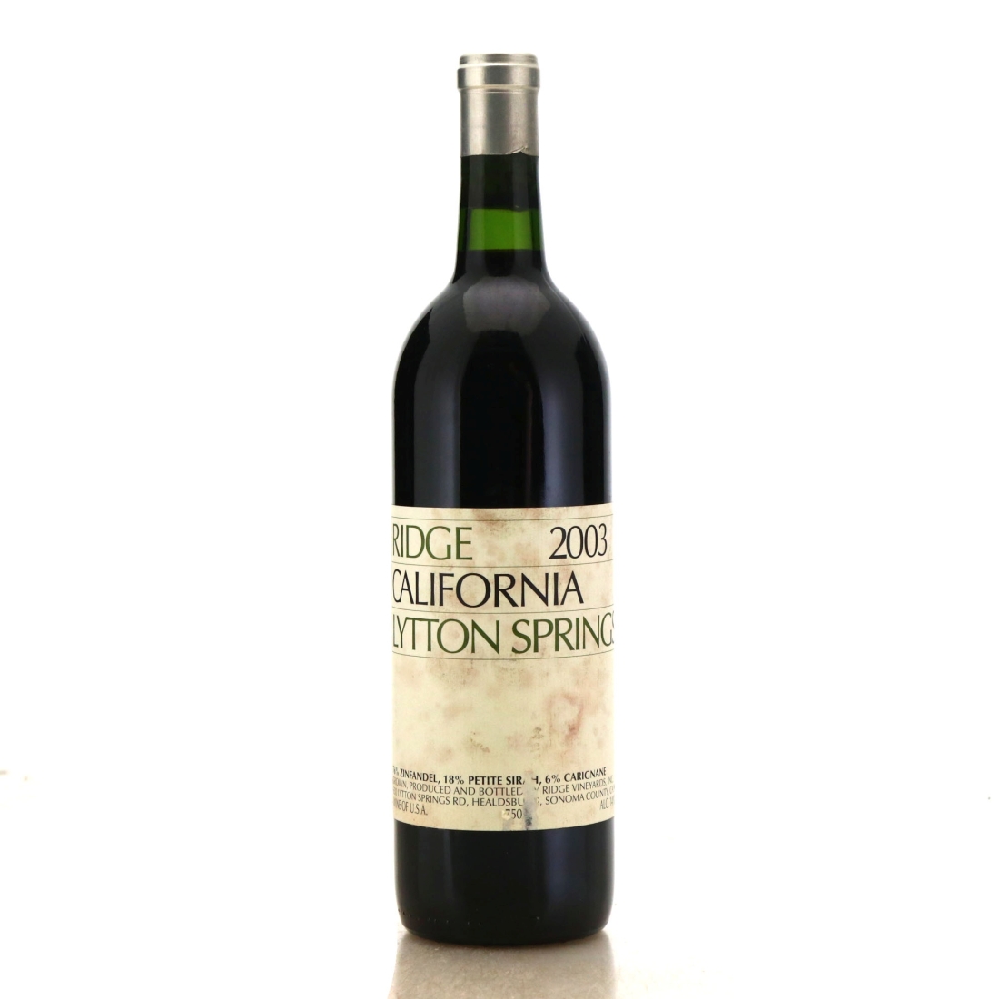 Image for Ridge Lytton Springs 2003