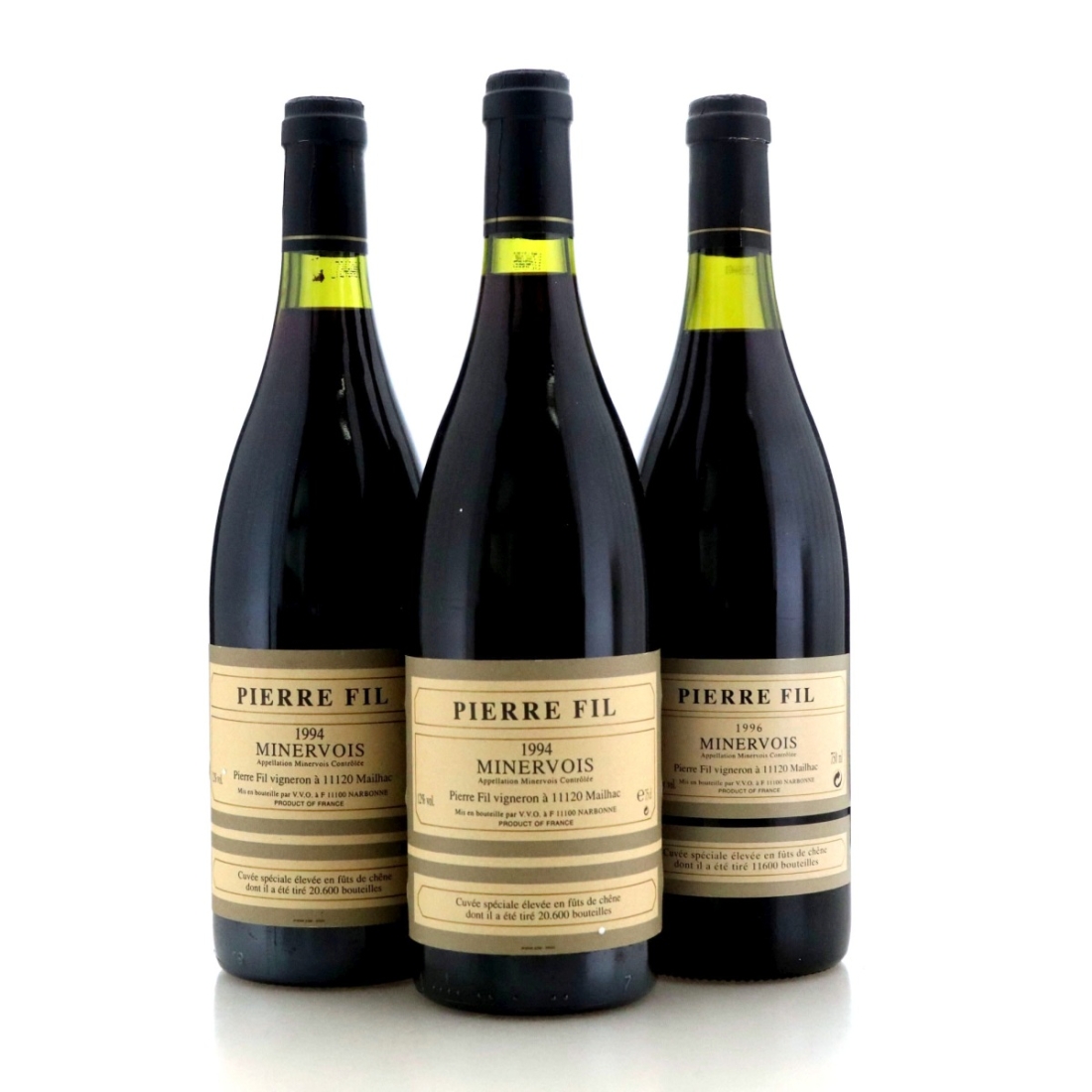 Image for Pierre Fil 1996 Minervois x 3