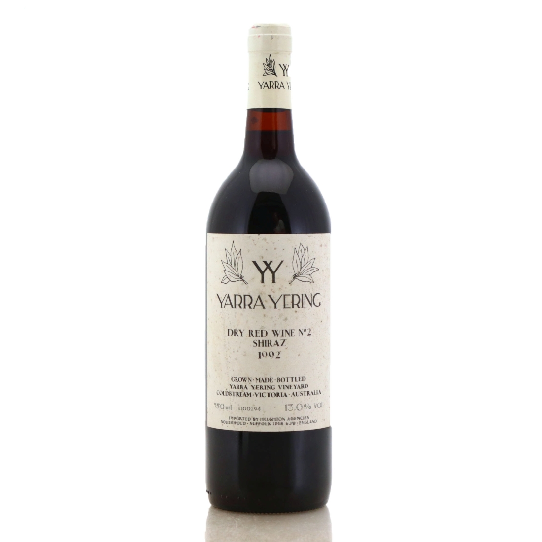 Image for Yarra Yering Dry Red Wine No2 Shiraz 1992