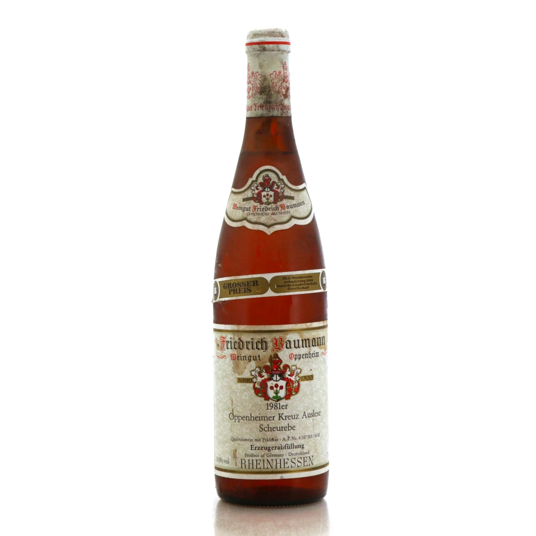 Image for Friedrich Baumann Oppenheimer Kreuz Auslese 1981