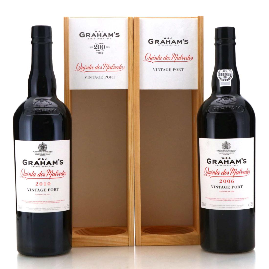 Image for Assorted Graham's Quinta dos Malvedos 2000s Vintage Port x 2