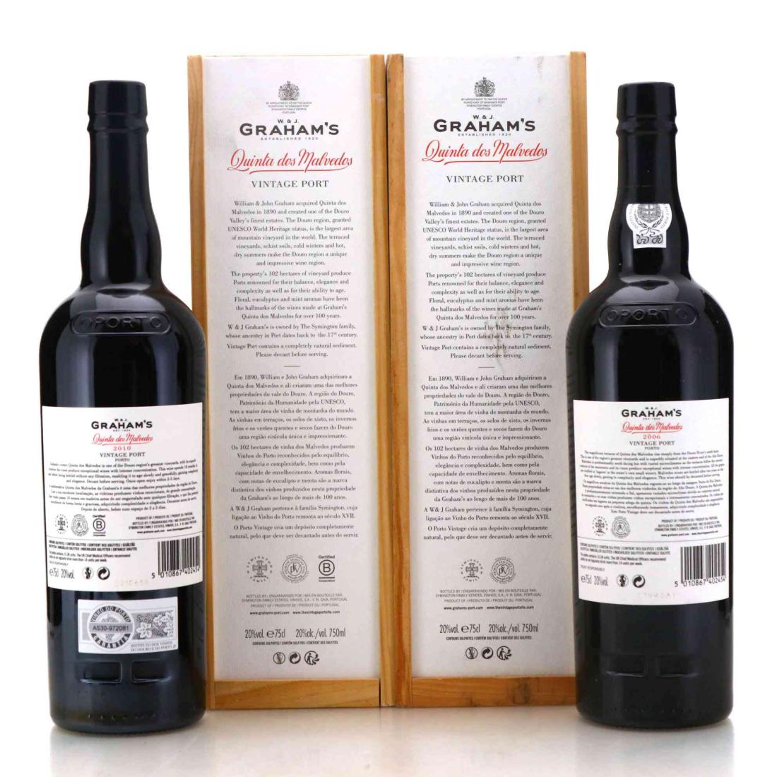 Image for Assorted Graham's Quinta dos Malvedos 2000s Vintage Port x 2
