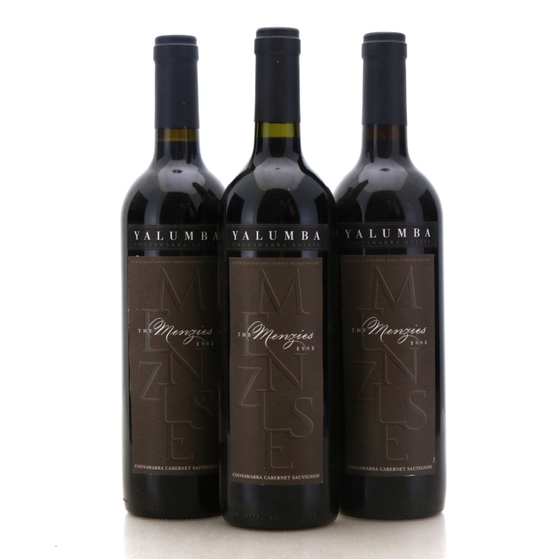 Image for Yalumba The Menzies Cabernet Sauvignon 2002 x 3
