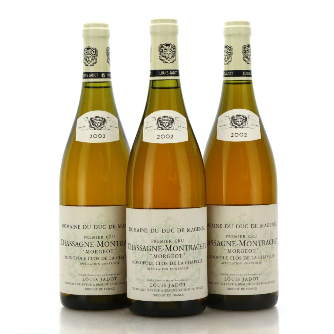 Image for Louis Jadot Domaine Duc de Magenta Morgeot Clos de la Chapelle 2002 x 3