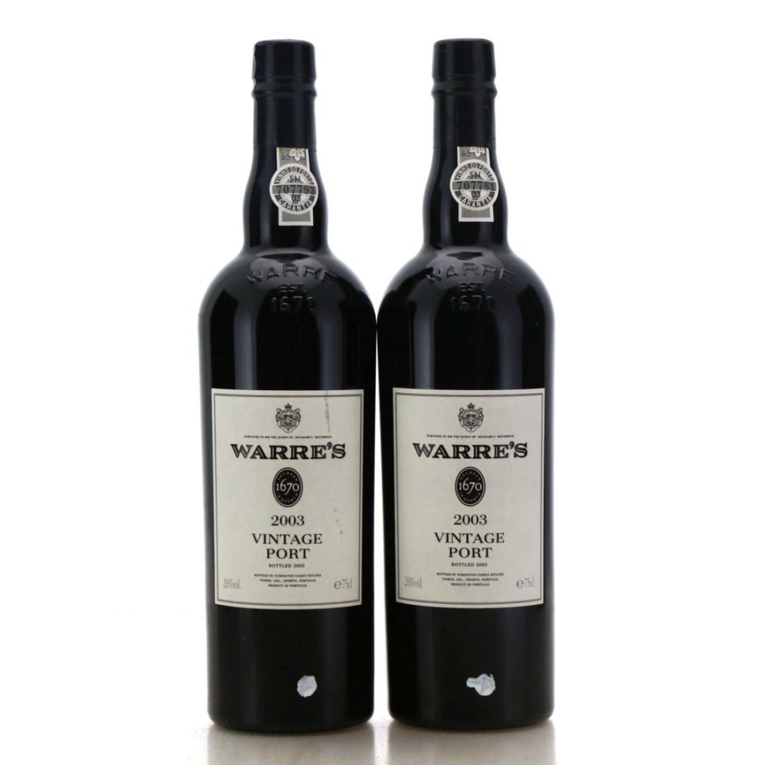 Image for Warre's 2003 Vintage Port x 2