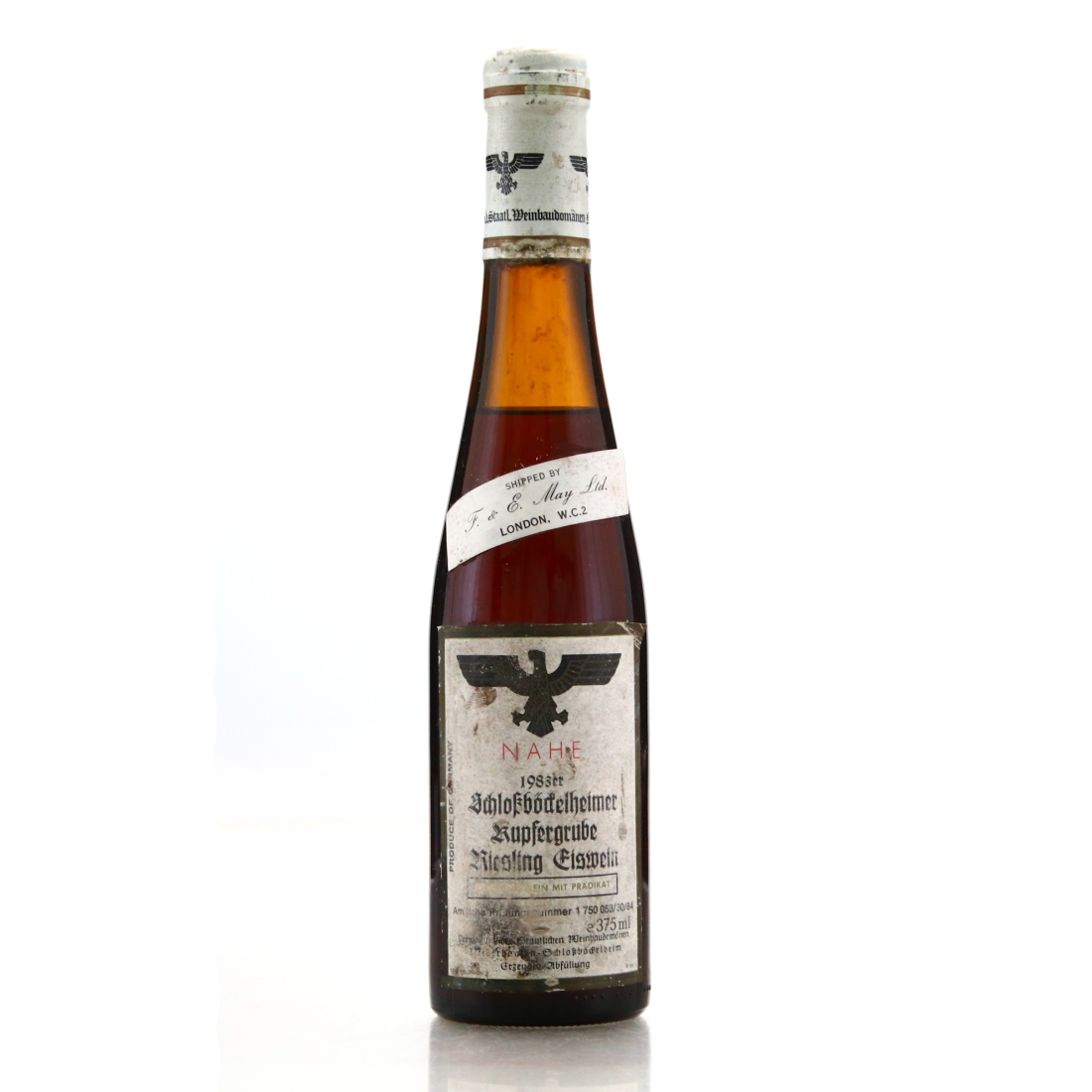 Weinbaudomanen Schlossbockelheimer Kupfergrube Riesling Eiswein 1983 Nahe