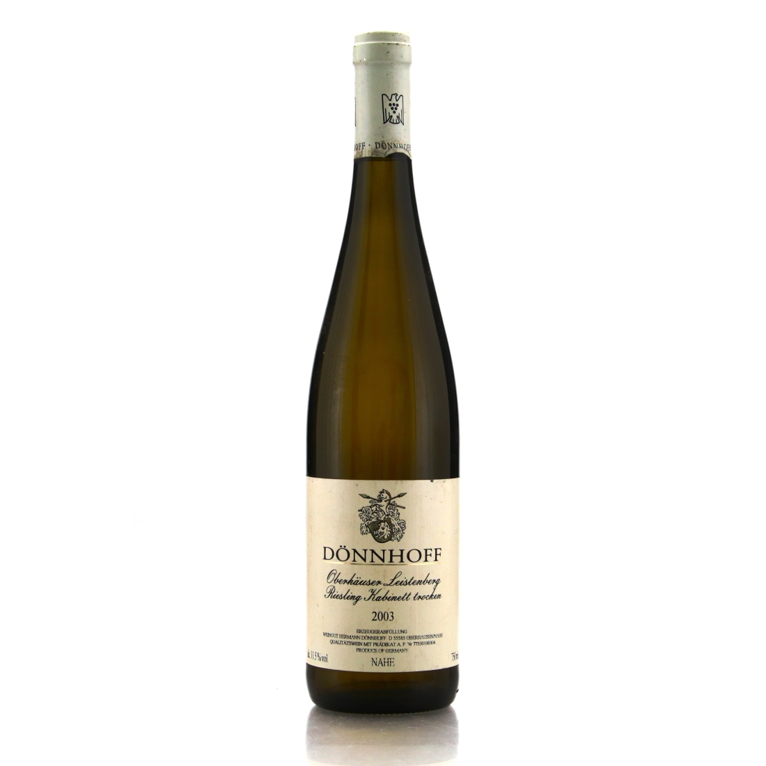 Donnhoff Oberhauser Leistenberg Riesling Kabinett Trocken 2003 Nahe