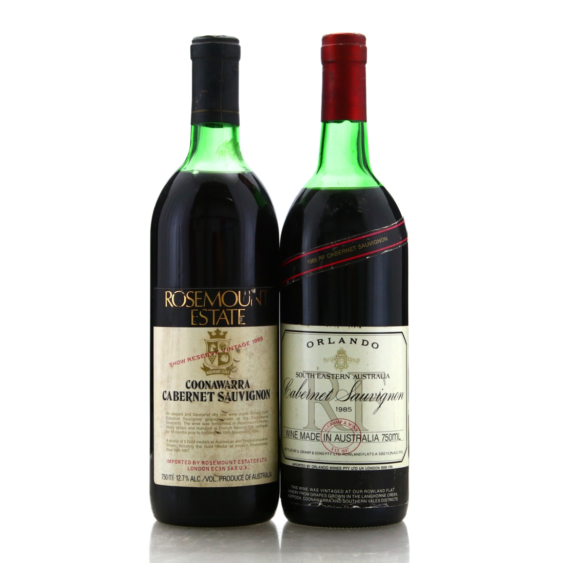 Assorted 1985 Australian Cabernet Sauvignon