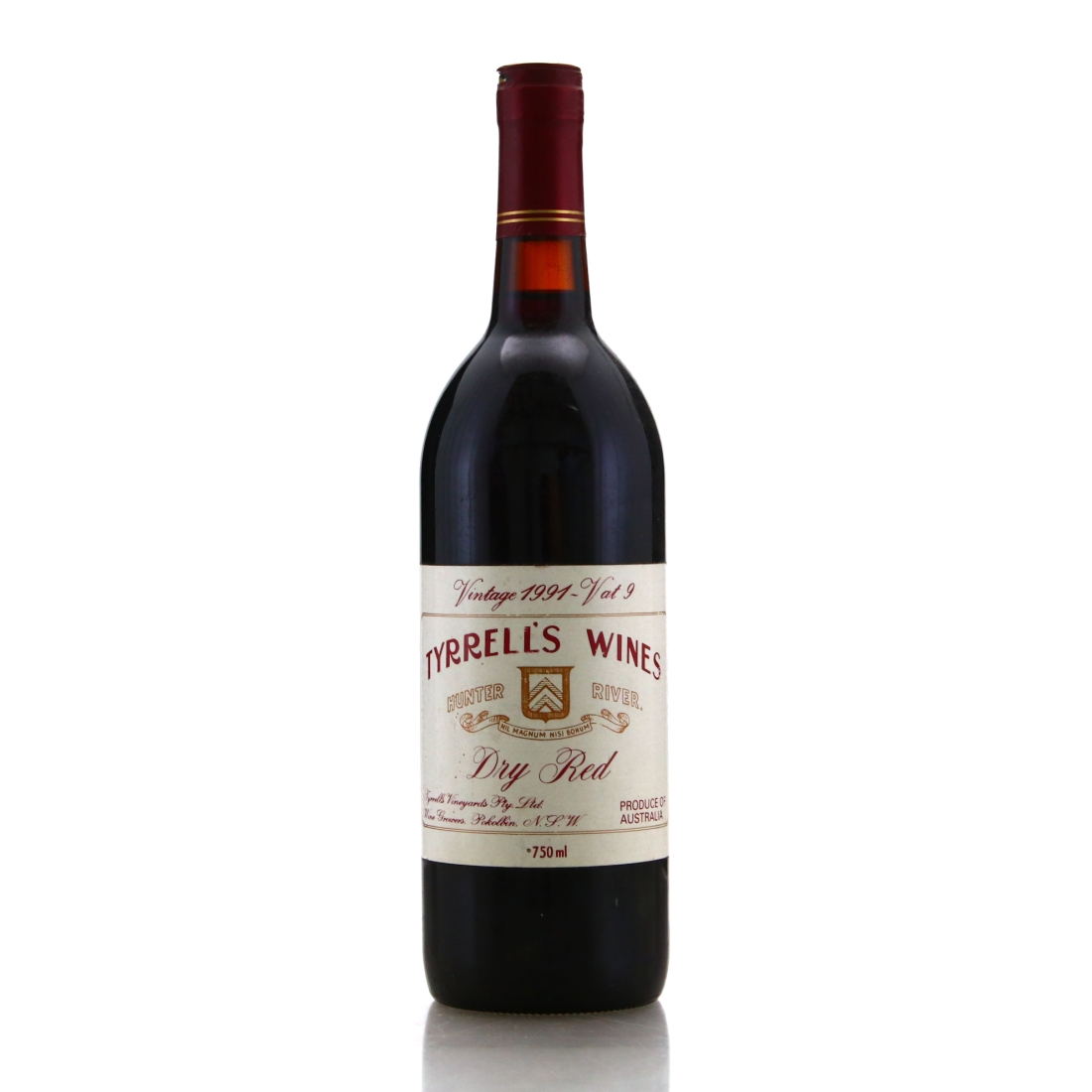 Tyrrell's Vat 9 Shiraz 1991 Hunter Valley