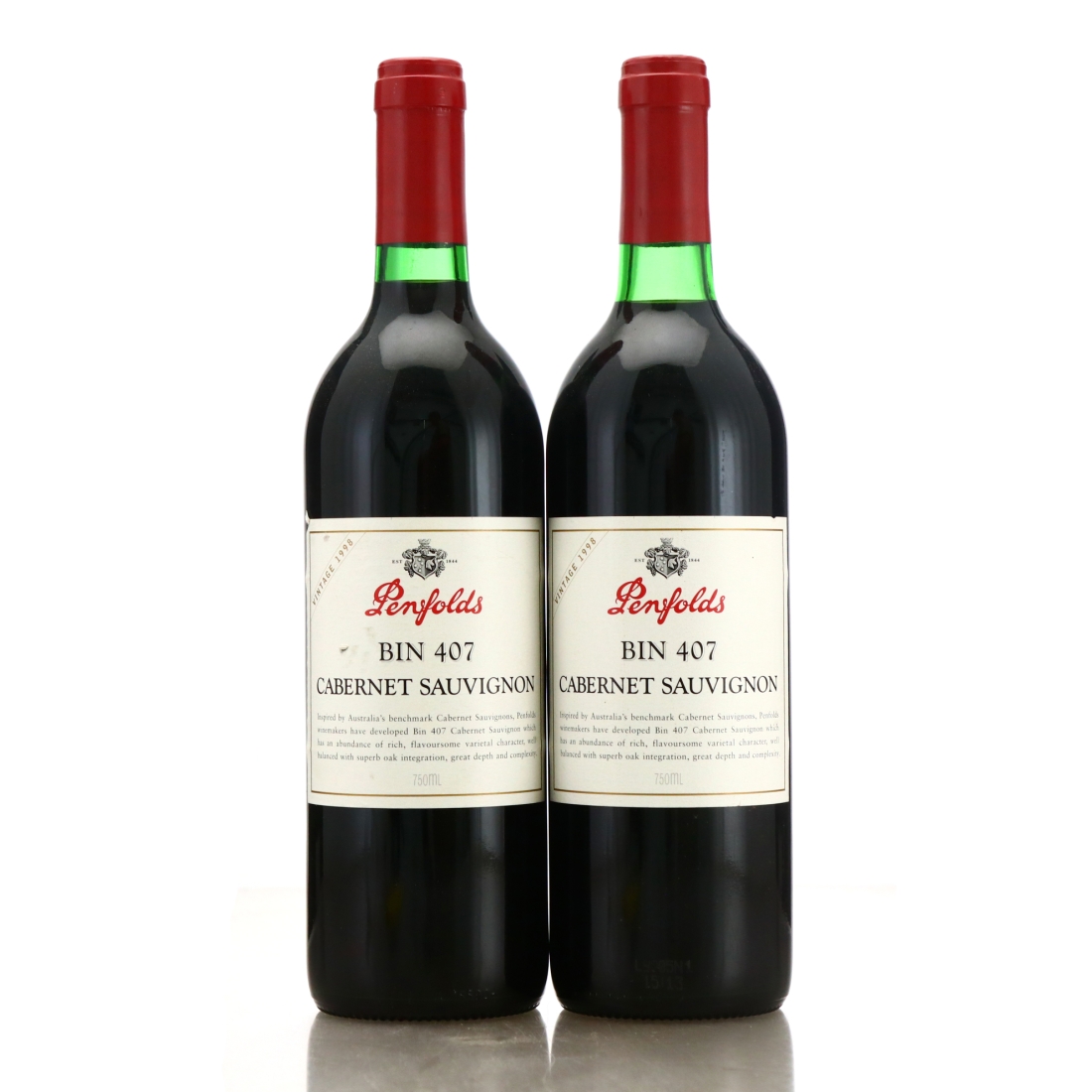 Penfolds Bin 407 Cabernet Sauvignon 1998 South Australia