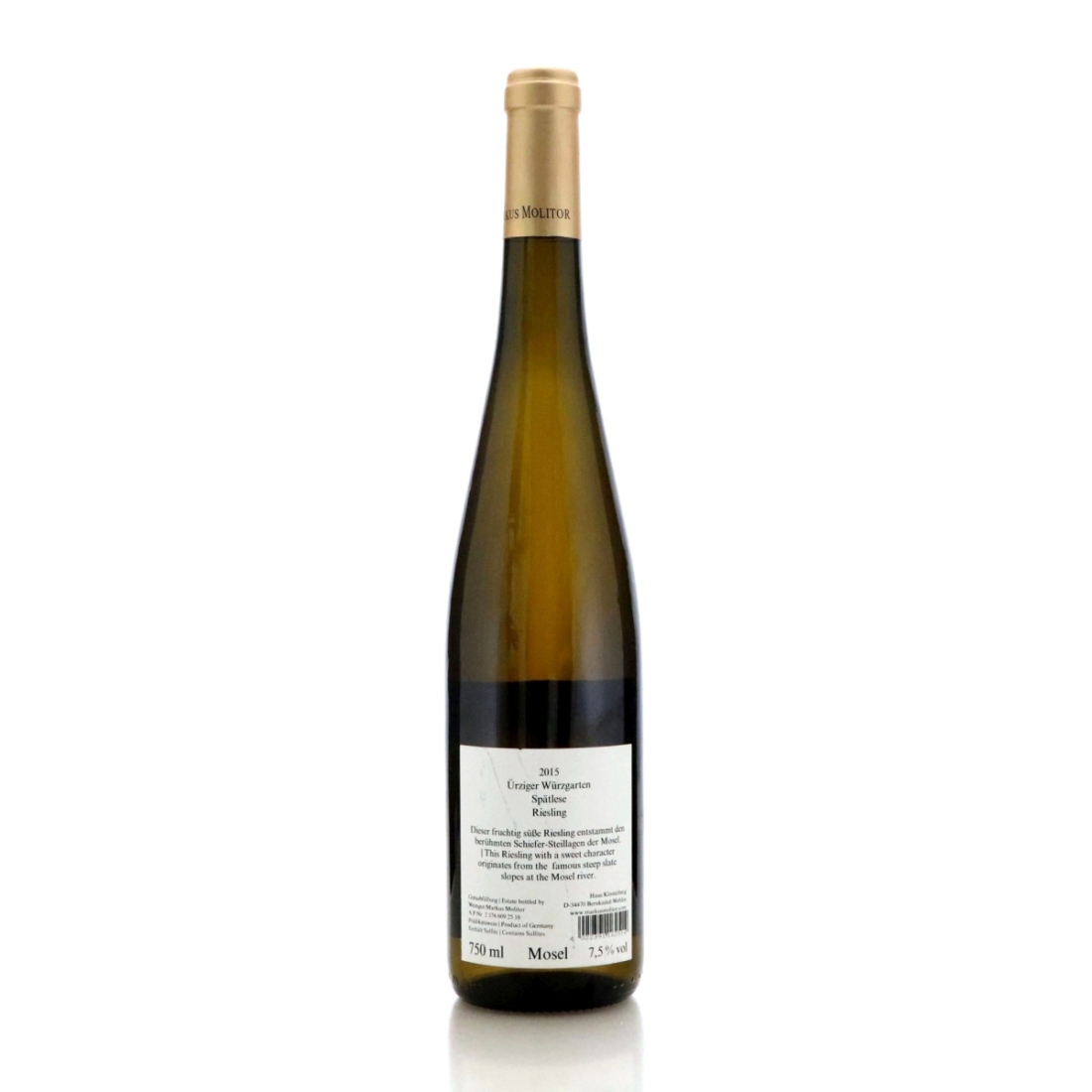 Image for Markus Molitor Ürziger Würzgarten Spätlese 2015