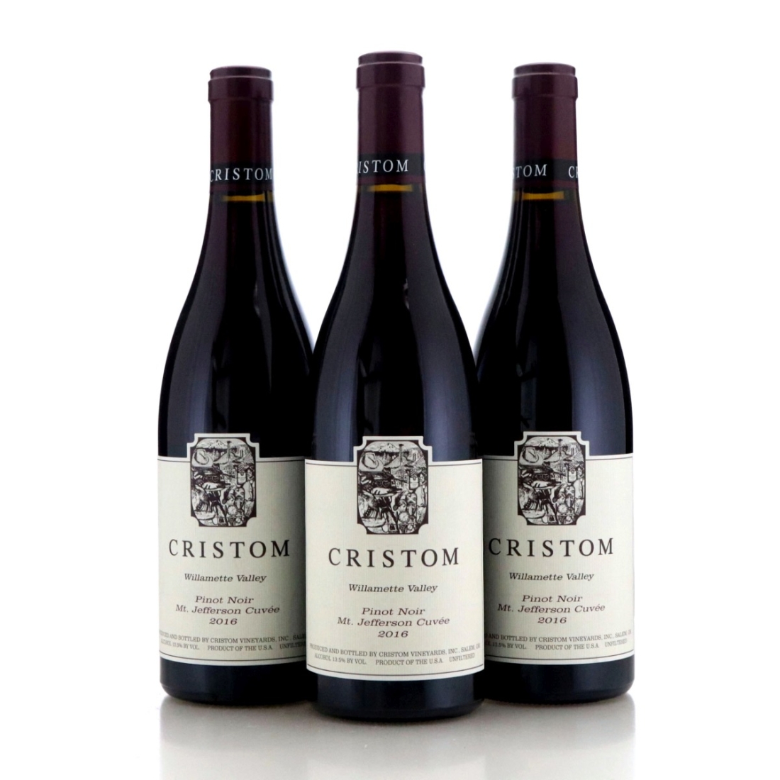 Image for Cristom Vineyards Mt. Jefferson Cuvée Pinot Noir 2016 x 3