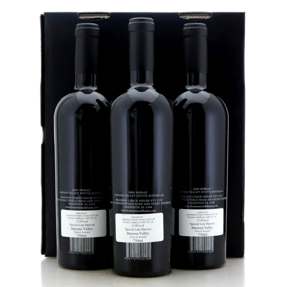 Image for Two Hands Branson Coach House Greenock Rare Single Vineyard Shiraz 2005 x 3