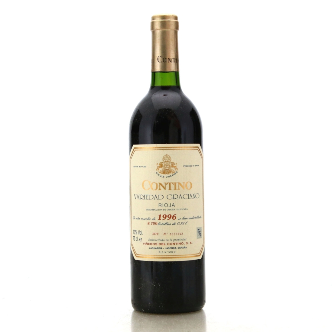 Image for Contino Variedad Graciano 1996