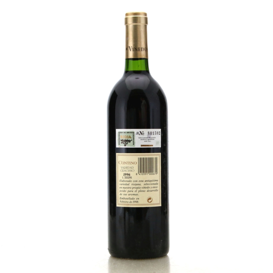 Image for Contino Variedad Graciano 1996