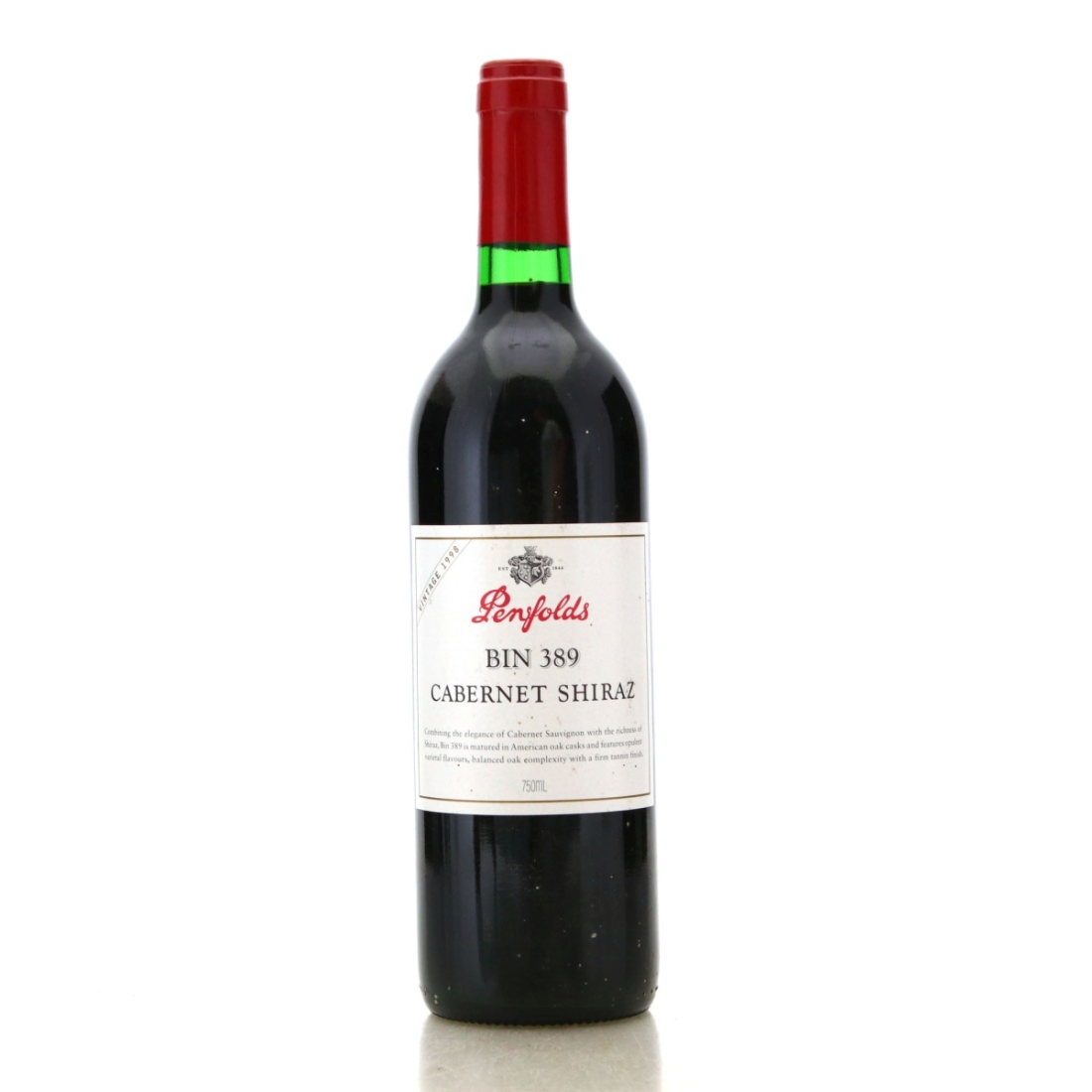 Image for Penfolds Bin 389 Cabernet-Shiraz 1998