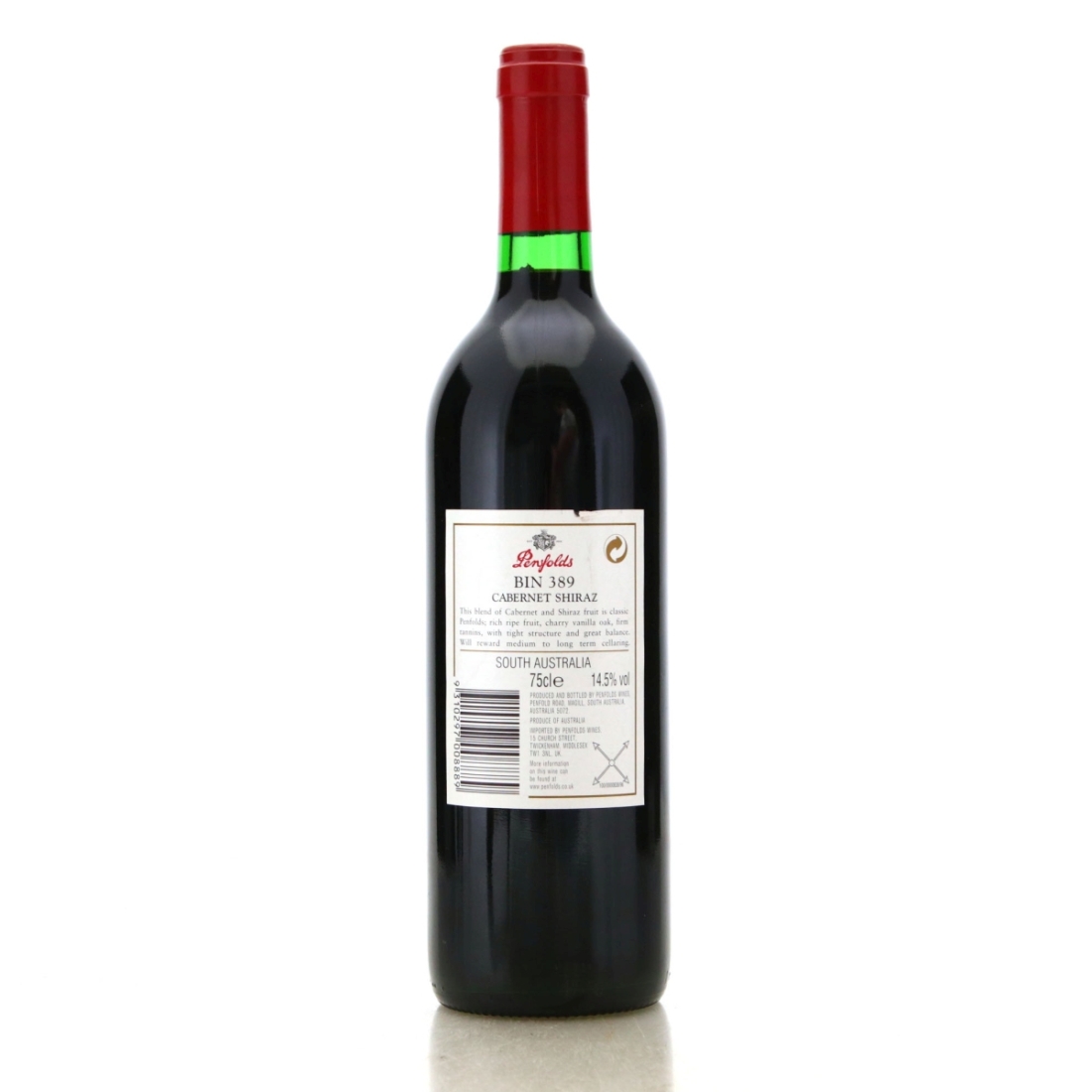 Image for Penfolds Bin 389 Cabernet-Shiraz 1998