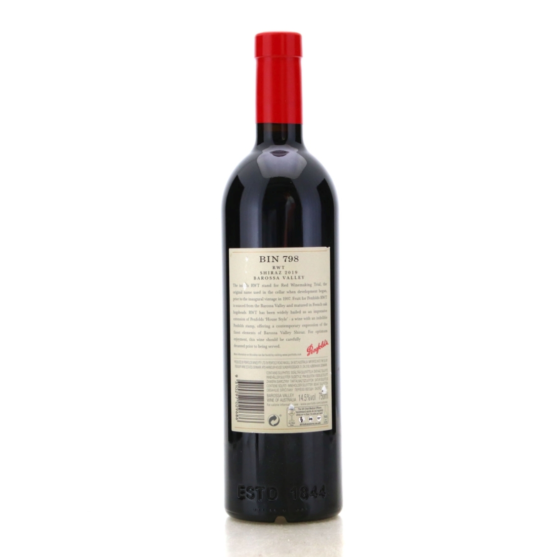 Image for Penfolds RWT Bin 798 Shiraz 2019