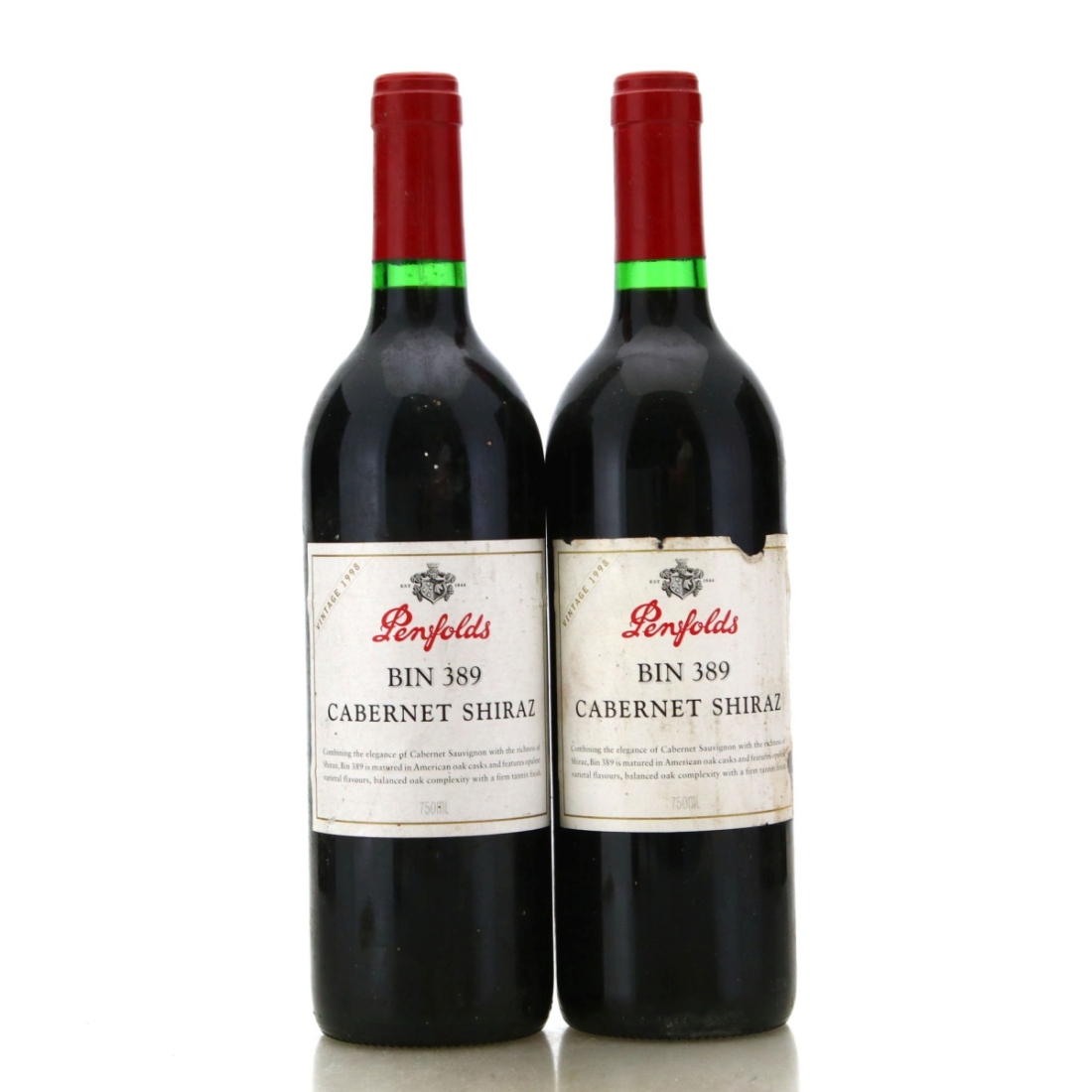Image for Penfolds Bin 389 Cabernet-Shiraz 1998 x 2