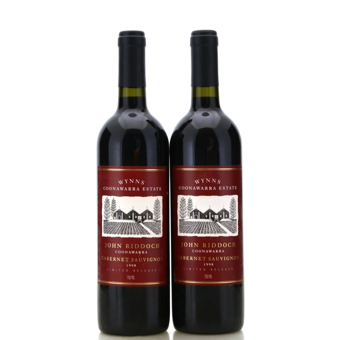Image for Wynns John Riddoch Cabernet Sauvignon 1998 x 2