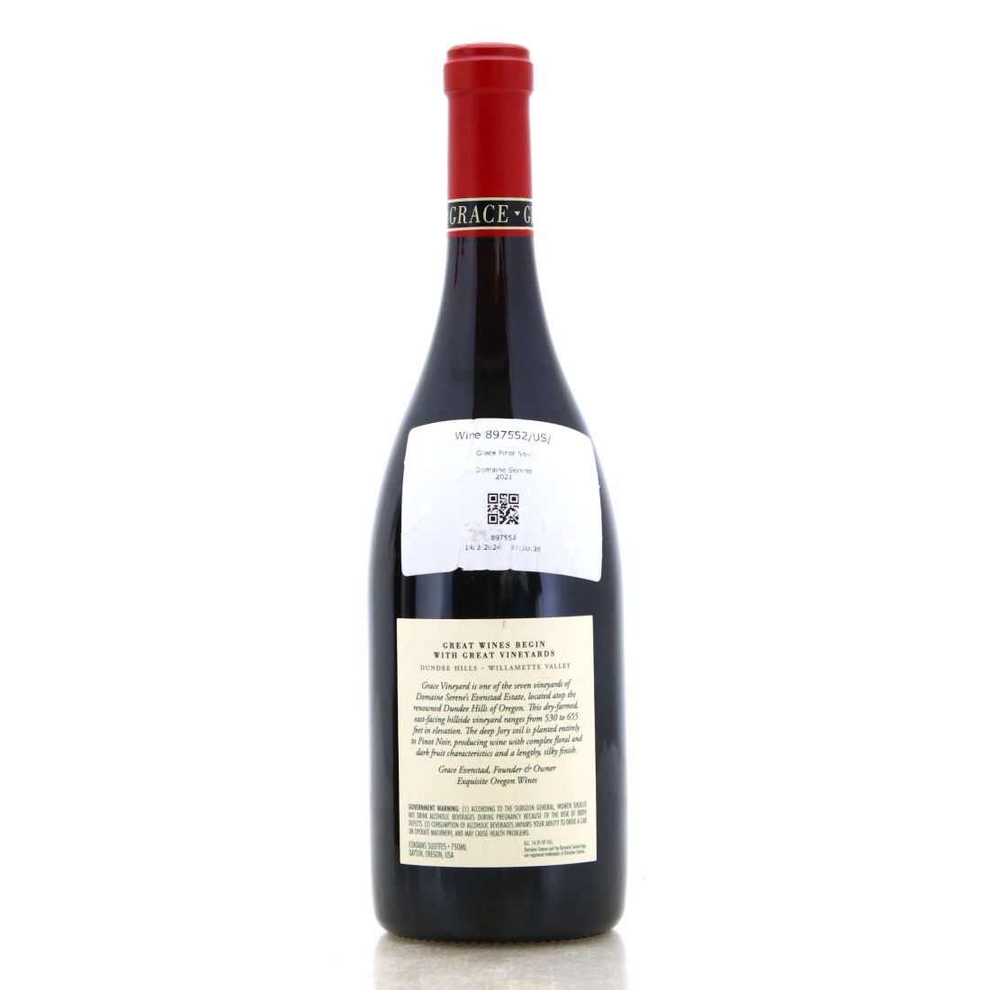 Image for Domaine Serene Grace Vineyard Pinot Noir 2021